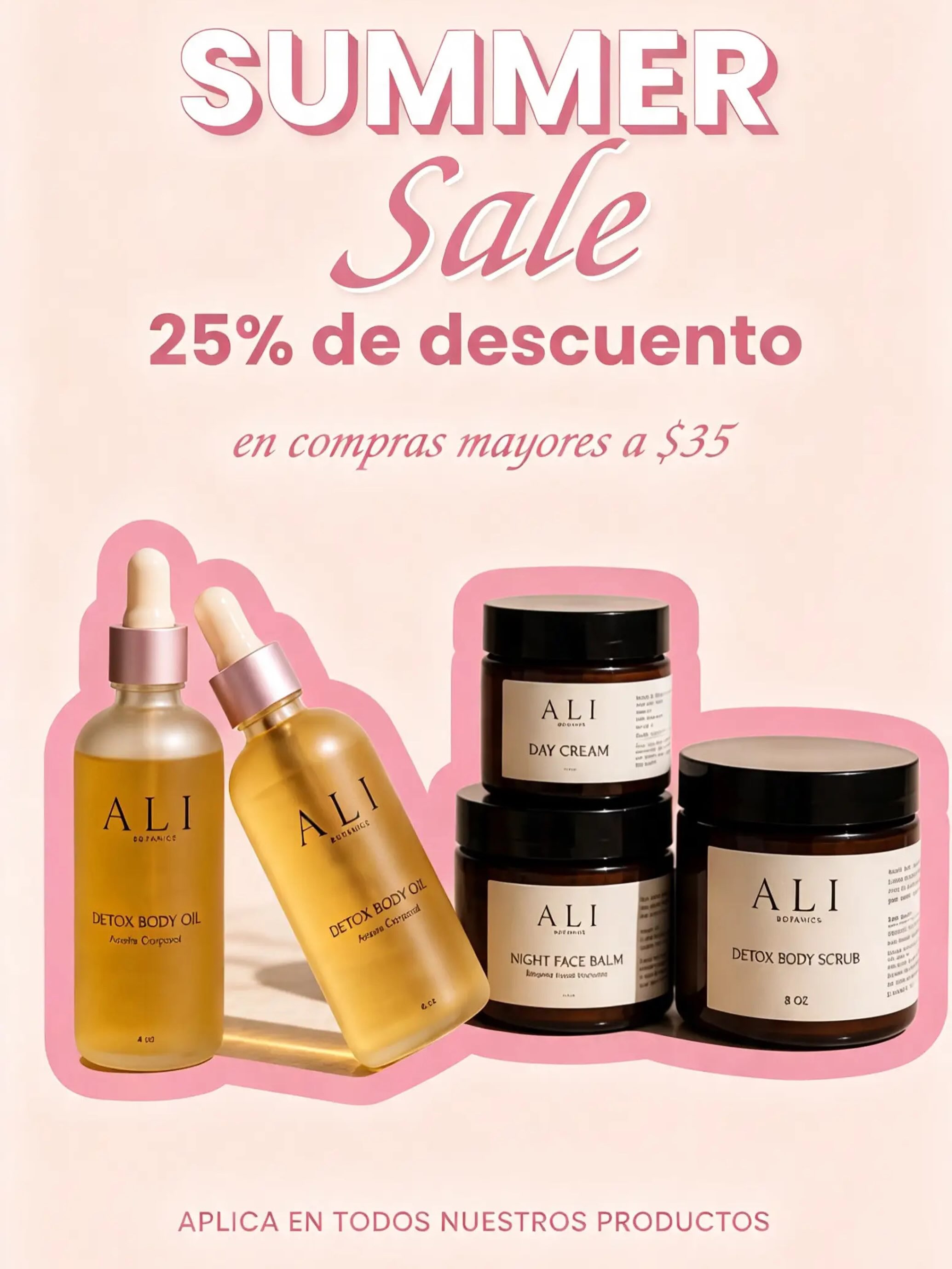 Falsh flash flash solo hasta el 31 de agosto nuestro increíble SUMMER SALE ☀️ 25% OFF 🐚🐠🫶 en todos nuestros productos